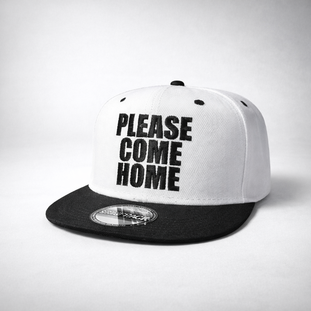 Please Come Home embroidered snapback